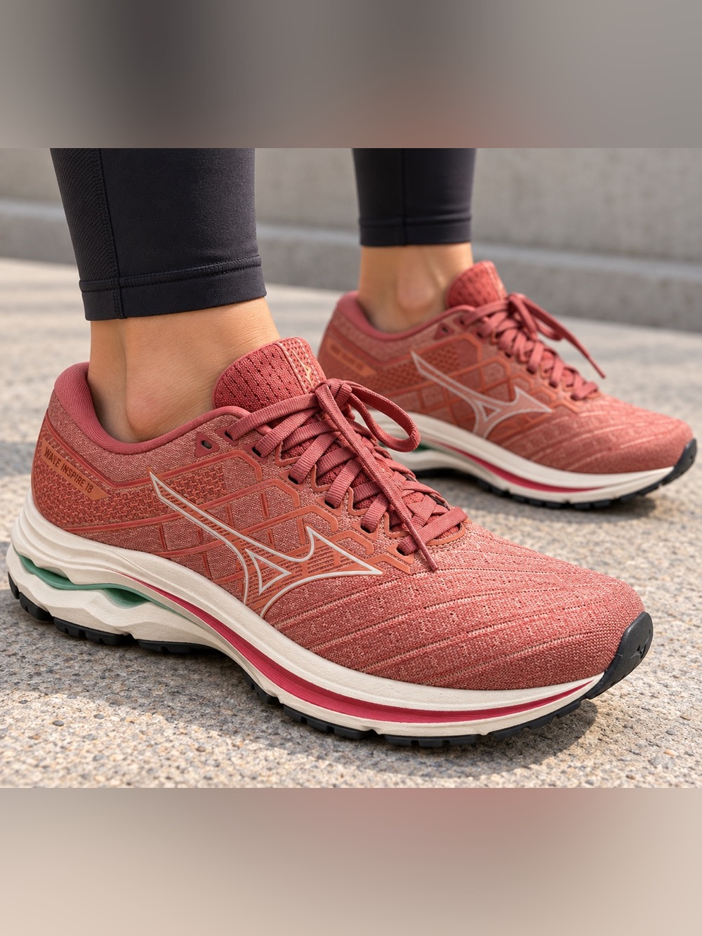 Mizuno Wave Inspire 18 Women’s Size 8.5 Running Shoes Pink MIZUNO ENERZY